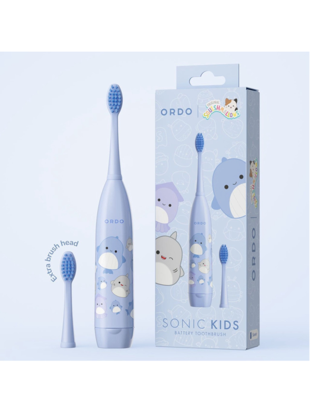 New in Box Squishmallows x ORDO Sonic Kids Battery Toothbrush | Color “Samir”